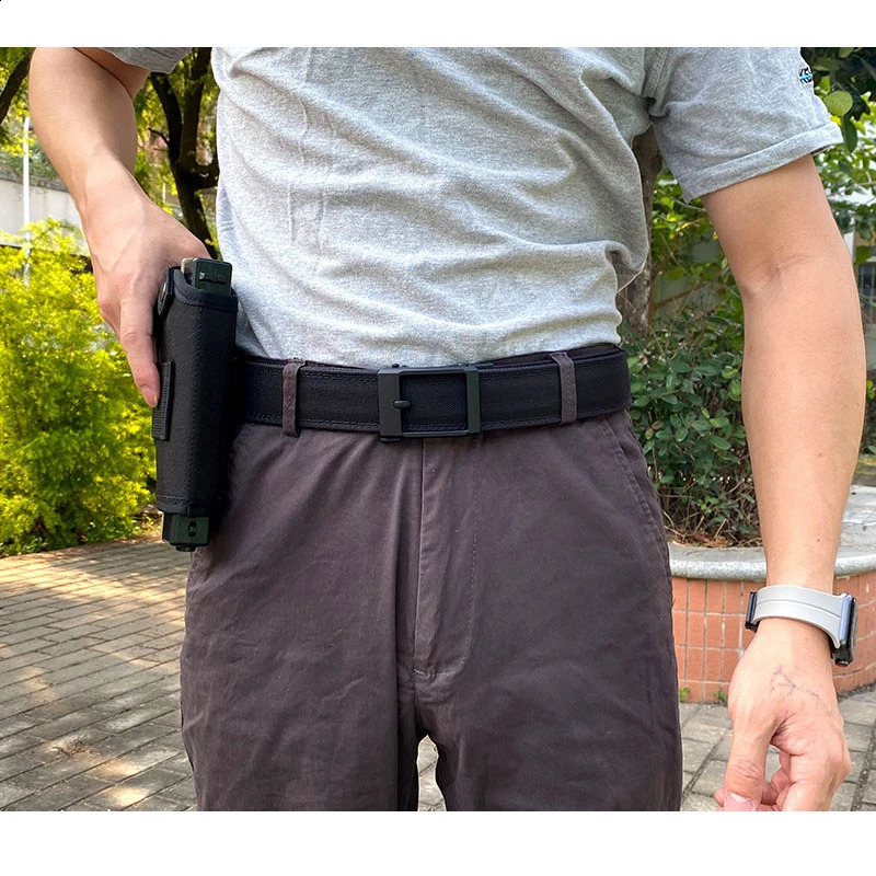 VATLTY Hard Tactical Belt for Men Metal Automatic Buckle IPSC Gun Belt 1100D Nylon Military Belt Outdoor Sports Girdle Male 250221