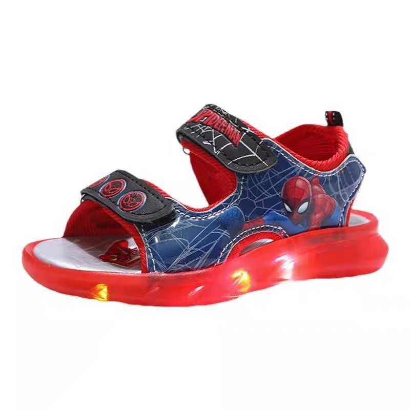 Children Sandals 2024 Summer New Baby Boys Fashion Sports Shoes Led Lighting Kids Beach Sandals Popular Brand W250228 z250513