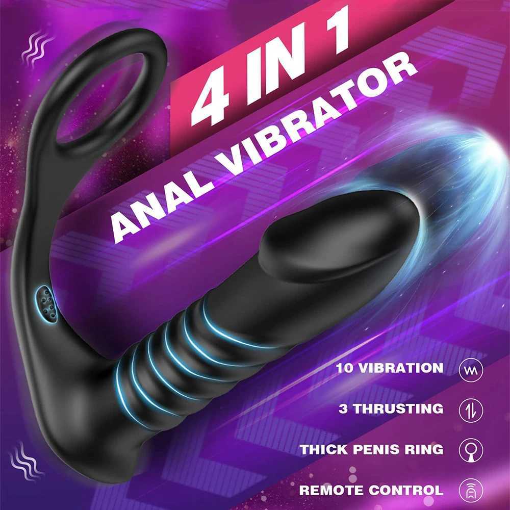 Telesic Prostate Massager Vibrator Men APP Control Butt Plug Anal Vibrating Wireless Bluetooth Remote Dildo Sex Toy for WomenW250228