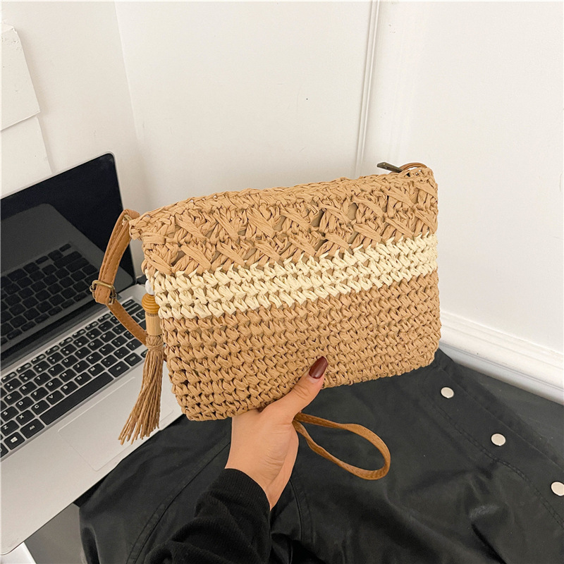 2025 New Straw for Women, Large Capacity Single Shoulder Diagonal Span Bag, Summer Leisure Fashion, Seaside Vacation Woven Bag #swissmilitary