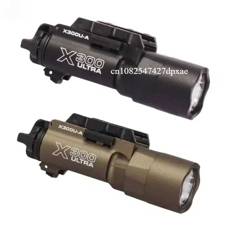 TacticaFlashlight X300-B/X300U-B/ XU35 Metal Pistol Gun Strobe LED Light Fit 20mm Rail Airsoft Hanging Hunting Flashlight X250228