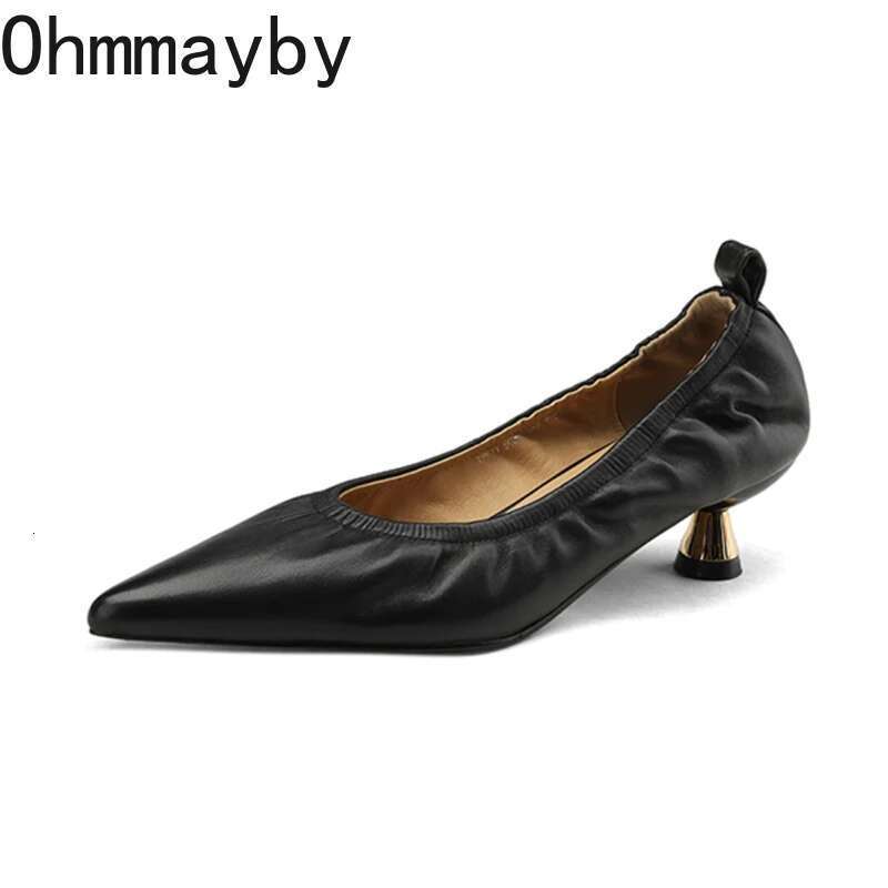 Retro Style Pointed Toe Women Mary Jane Fashion Shallow Slip On Spring Autumn Dancing Party Low Heel Shoes