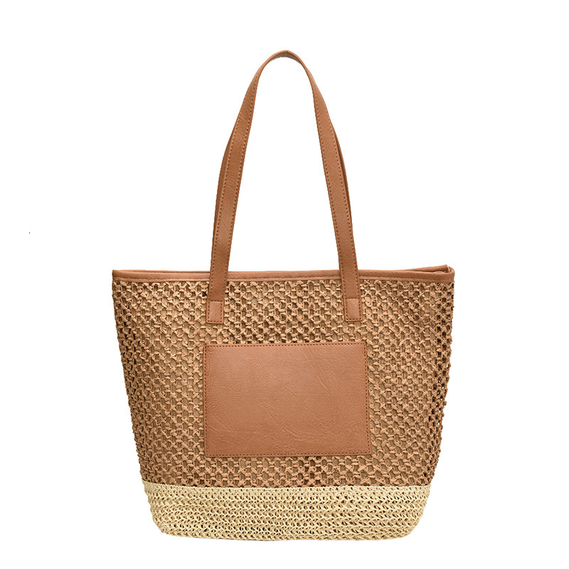 Summer for women 2024 new large capacity woven shoulder bag, vacation beach commuting tote bag #swissmilitary