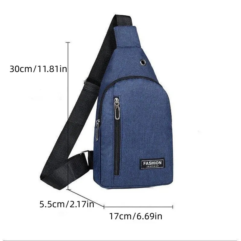 2023 Solid Color Mens Luggage Outdoor Leisure Single Shoulder Cross Body Bag 250218