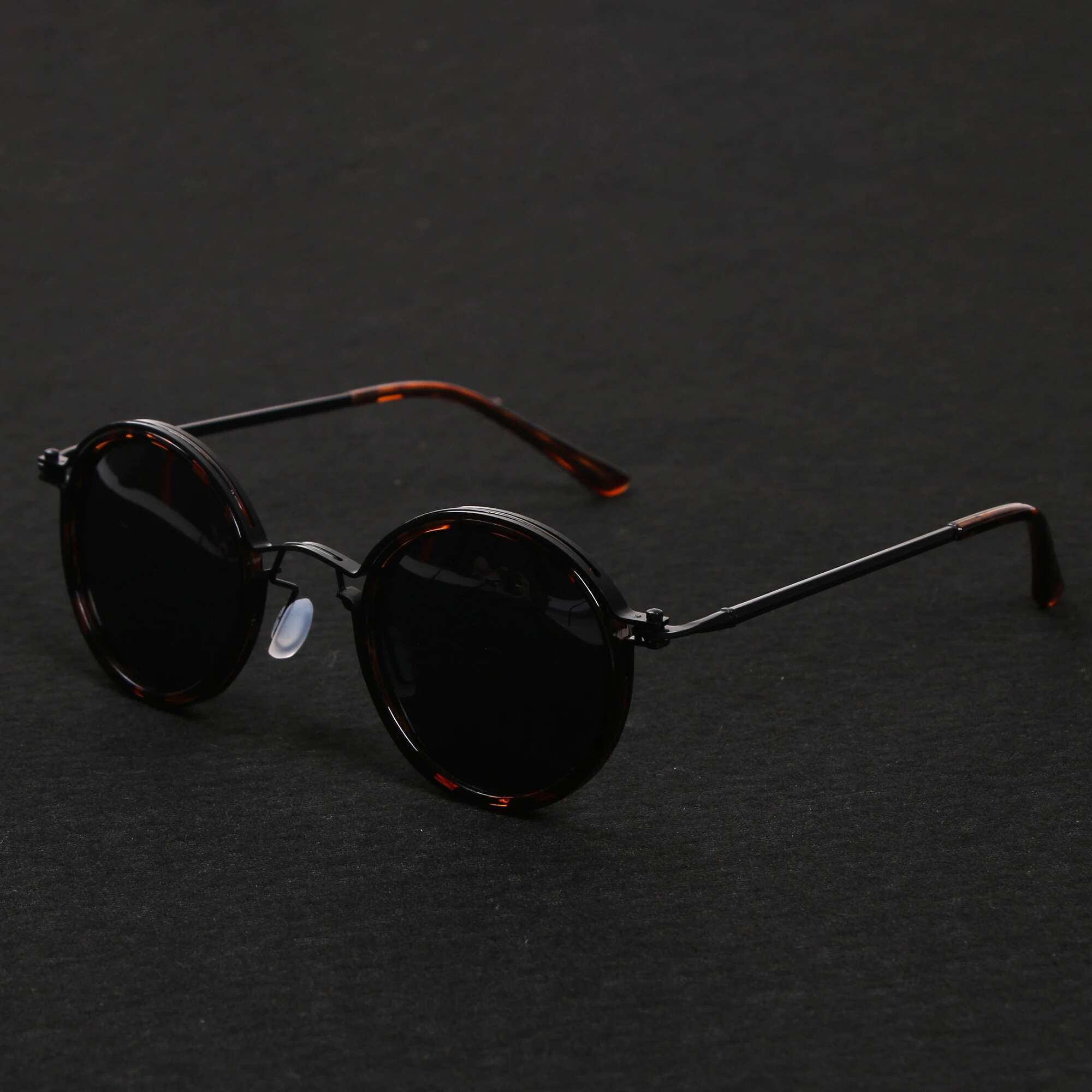 KLASSNUM Men Polarized Sunglases Design Metal Round Frame Sun Glasses Women Retro UV400 Shades Classic Eyewear 2024 New