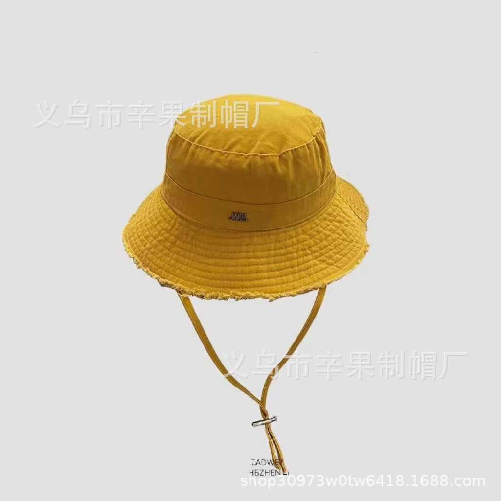 Wide Brim Hats Bucket Hats 2023 New Four Seasons Correct Edition J Family Letter Fisherman Hat Fashion Versatile for Men and Women Outdoor Sun Protect