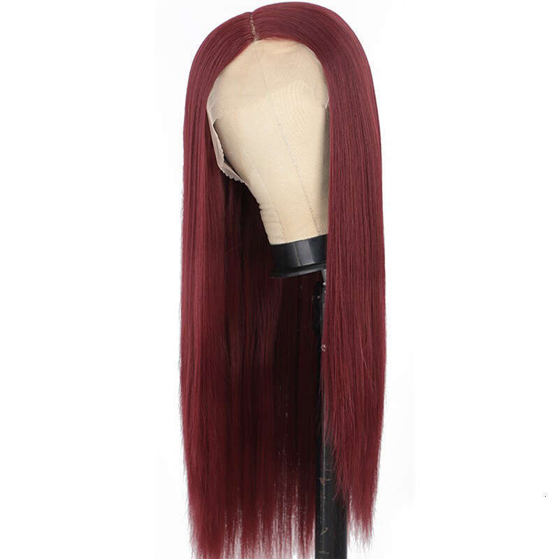 HD Front Lace Wig Front Lace Wig Women S Hand Hook Mid Split Long Straight Hair Synthetic Headband Lace Wigs White Gold