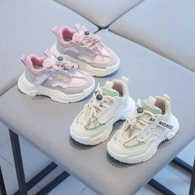 For Ages 1-3 Spring and Autumn Baby Walking Shoes Sports Shoes Boys Anti Slip Sports Shoes Girls Soft Soled Mesh Shoes 250227