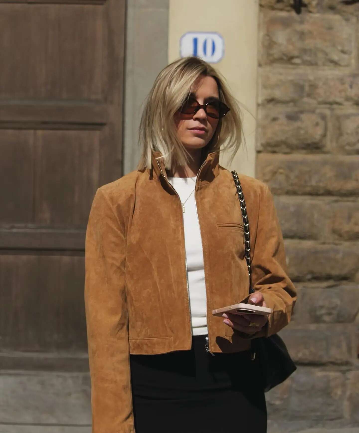 TRAF Women's Spring 2025 New Suede Leather Short Jacket Personality And Versatile Figure