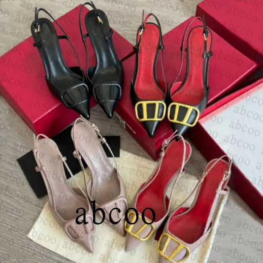 Designer sandals High heels Leather womens shoes 4cm 6cm 8cm 10cm summer flat slide Womens beach sandals party wedding shoes