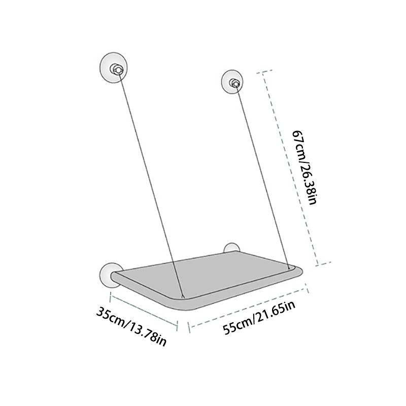 Ultra-Soft Cat Window Hammock Bed - Cozy Cloud-Like Perch for Feline Naptime - Securely Mounted, Perfect Space-Saving
