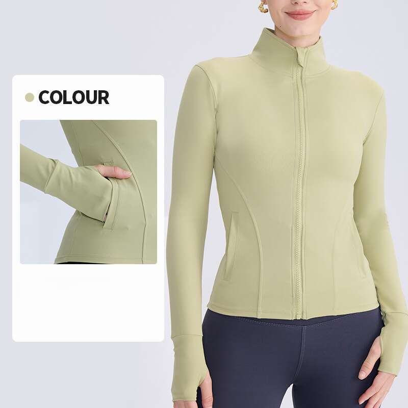 Spring/Summer Yoga Coat Women's European and American Zipper Pocket Sports Top Running Fiess Cardigan 2025 New Casual Versatile Fashion Clothing