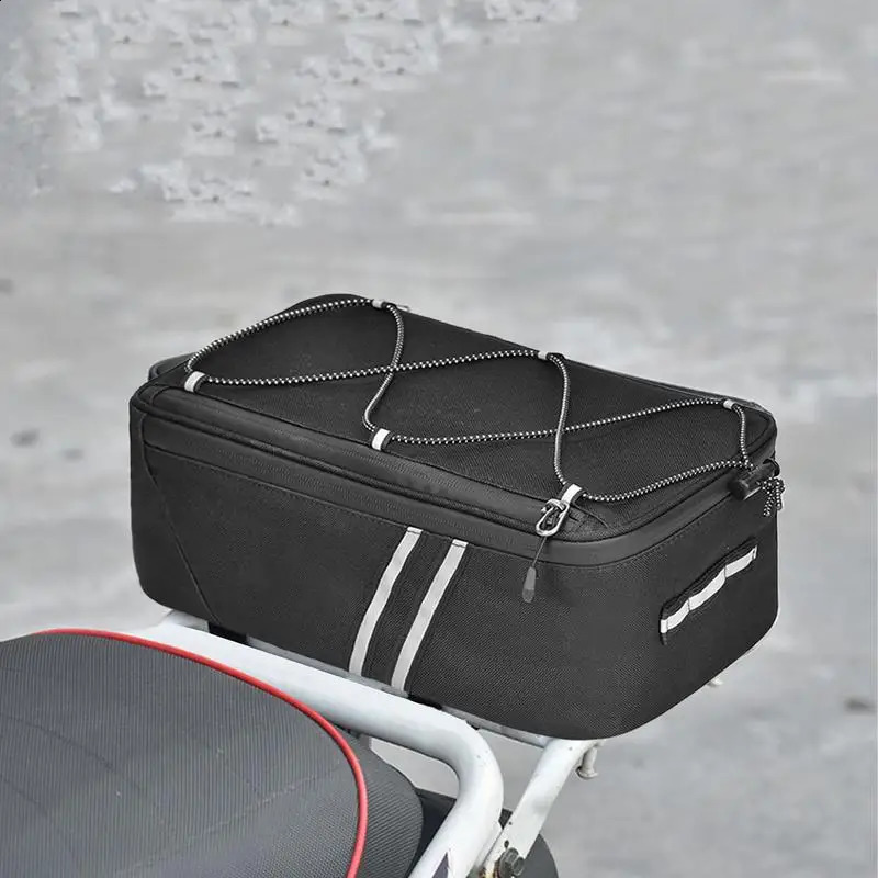 Ship from US Bicycles Saddle Bag Cycling Bikes 8L Capacity Waterproof Backseat Storage With Reflective Stripe For 250228FBB