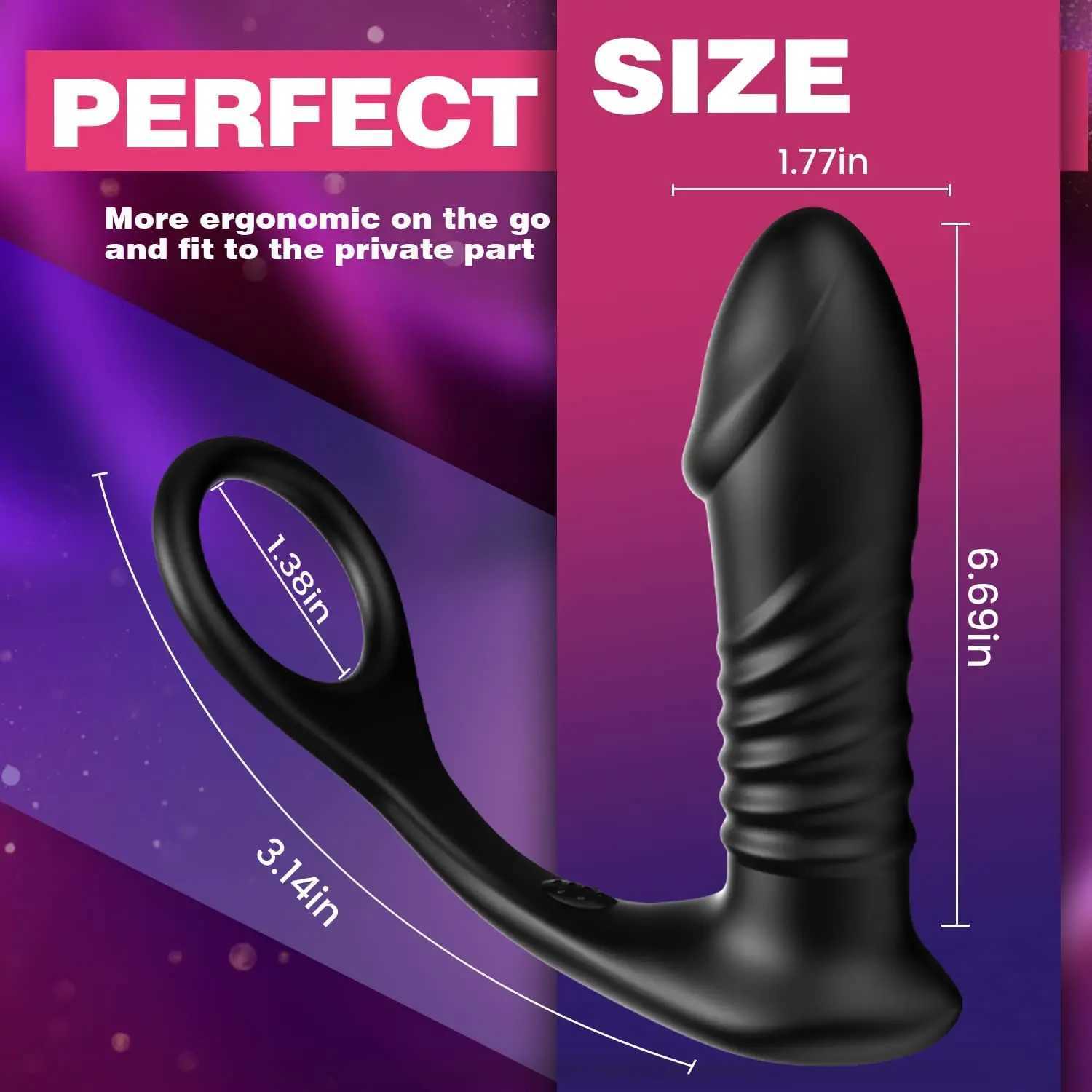 Telesic Prostate Massager Vibrator Men APP Control Butt Plug Anal Vibrating Wireless Bluetooth Remote Dildo Sex Toy for WomenW250228