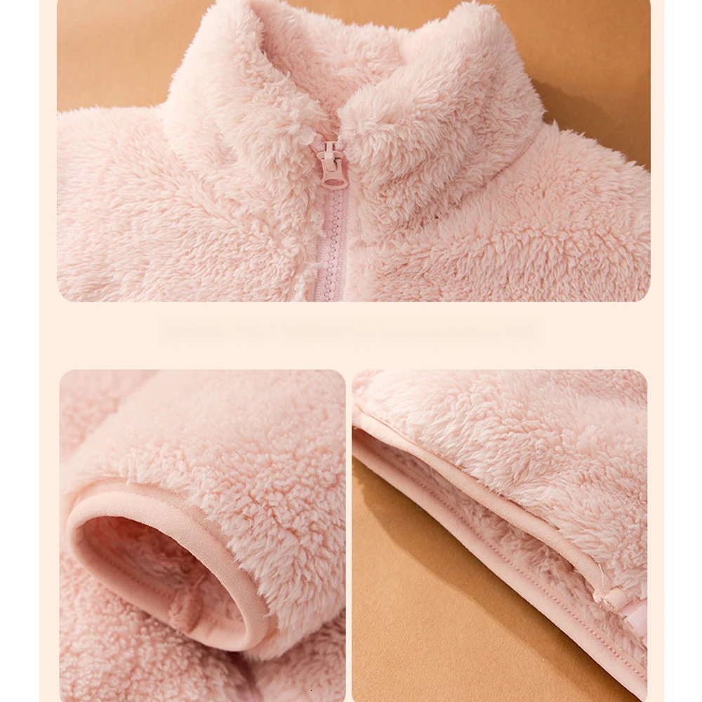 Ddmyshoesvip Family Match Coral Coat Kids Warm Jacket Girls Boys Thick Outerwear Autumn Winter Children S Clothing