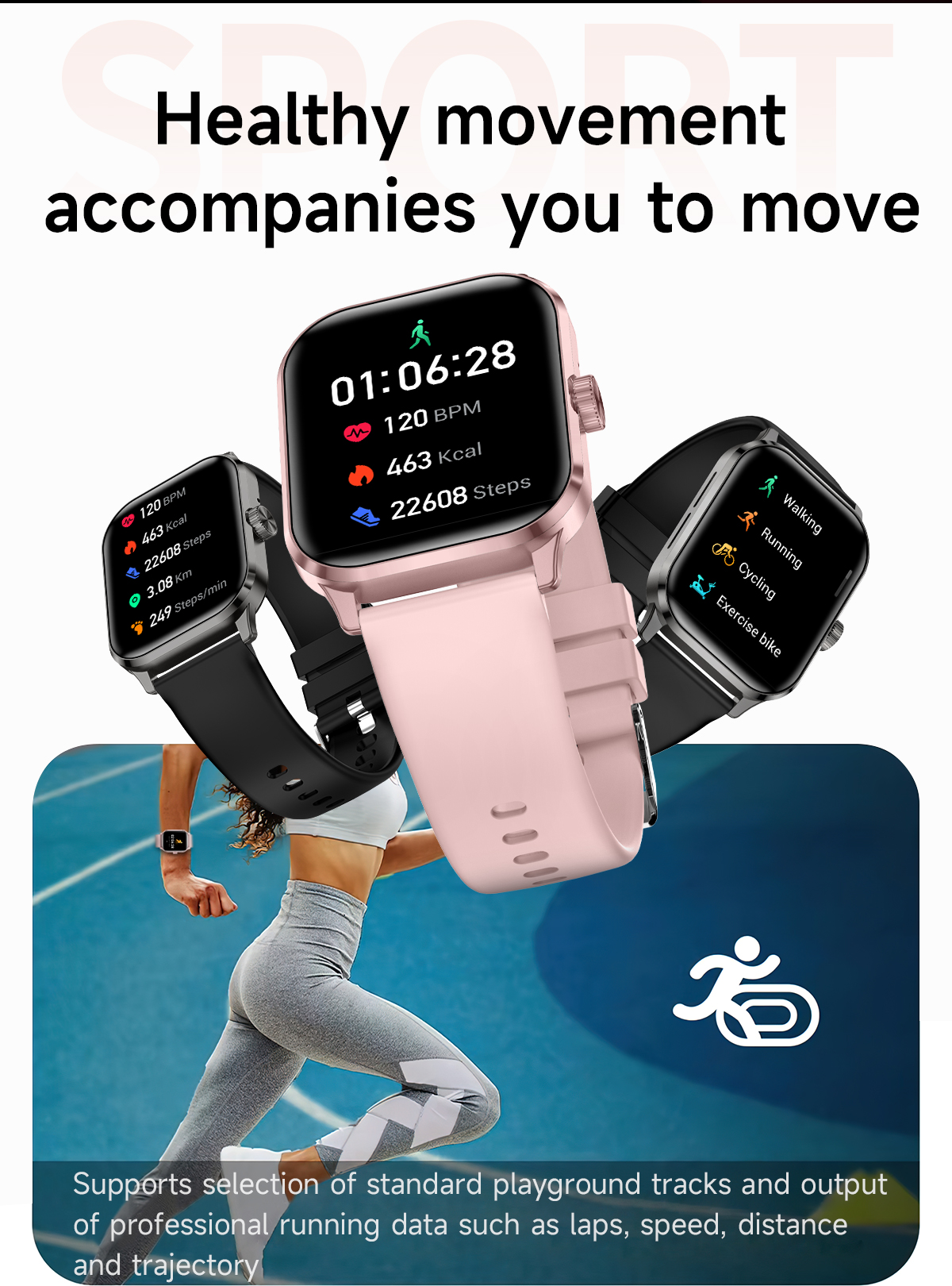 Sport Smart Watch ZW9MAX Fitness BT Call Reloj Smartwatch Health Wearable Sleep Monitor