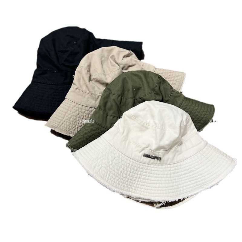 Wide Brim Hats Bucket Hats Korean style fashionable fringed letter large eave fisherman hat for women sun shading rope outdoor leisure hiking sun prot