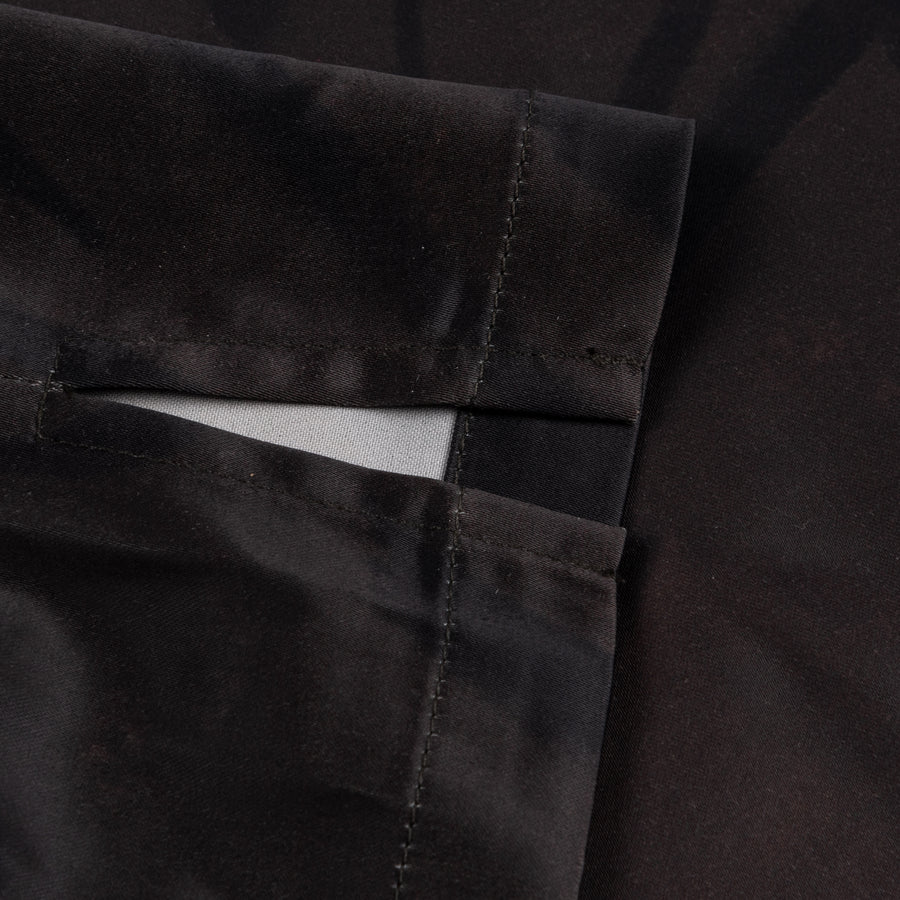 Men's Black Chilling Satin Polo Shirt with Allover Happy Print Loose Fit for Casual Wear Custom Branded