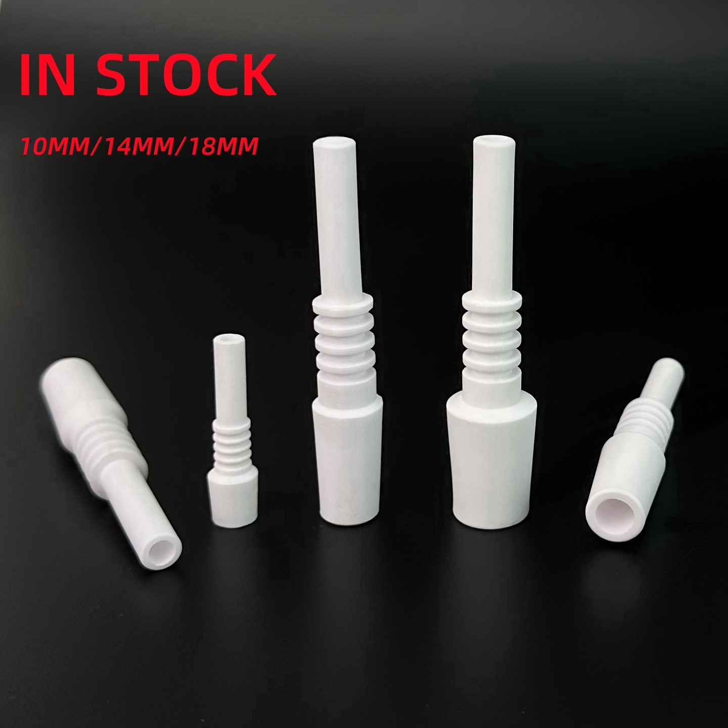 Ceramic Nail Dab Tools 10mm 14mm 18mm Tips For Nectar Collector Kits NC Replacement Tip Glass Bongs Water pipe VS Quartz Titanium