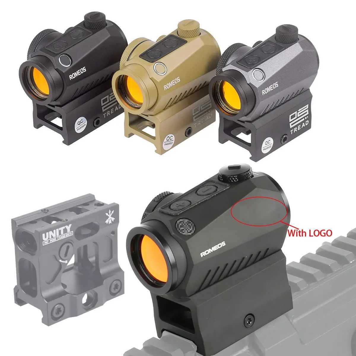 Tactical Unity 1x20mm 2 MOA Red Dot Sight Fast Mount REFLEx Scope Holographic RifLEscope Hunting 20mm Riser Mounts X250228