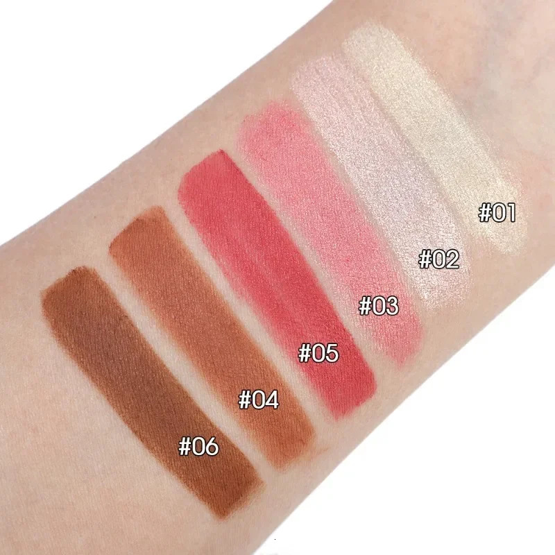 Waterproof Contouring Bronzer Highlighters Stick shiny silk nose shadow powder blusher correction lighting makeup cosmetics 250219