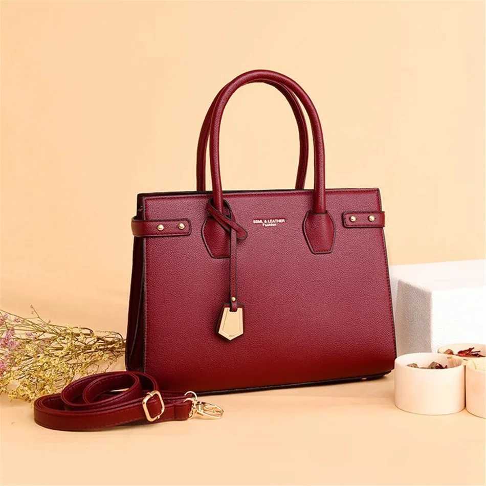 Genuine Handbags for Women 2024 New Ladies Hand Female Leather Shoulder Top-Handle hot Crossbody Bags Casual Tote SacC250222