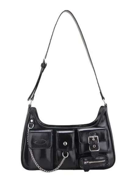 Richme Punk Bolso Mujer Fashion New Style5 Trend New Design Chains Crossbody Shoulder Haruku Y2k PU Individuality Ladies Bags