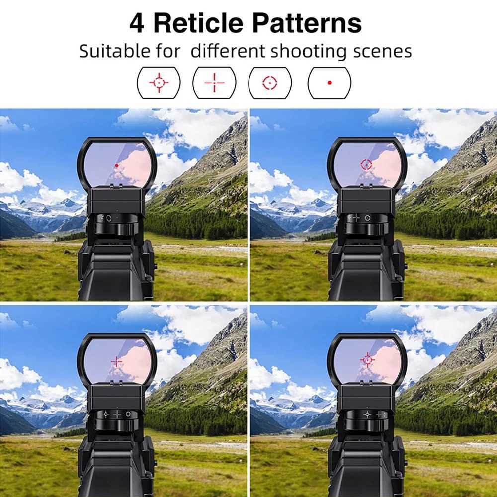 1x28x40mm tactical red dot sight hunting sight red projection point sight reflection 4 Reticle sight 11/20mm guide rail X250228