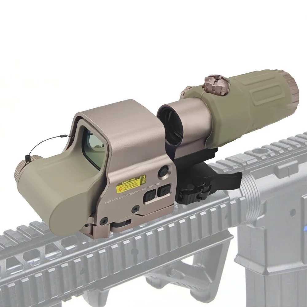 558+ G33 Holographic Red Green Dot Sight Scope Hunting Outdoor Rifle Scope 3x Magnifier X250228