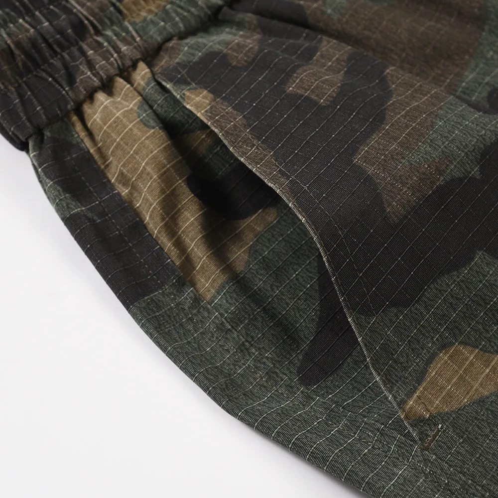 Frog Drift Fashion Vintage Street Cargo Camouflage Techwear Sweatpants Washable Casual Drawstring Pants Shorts For Men Women 250225