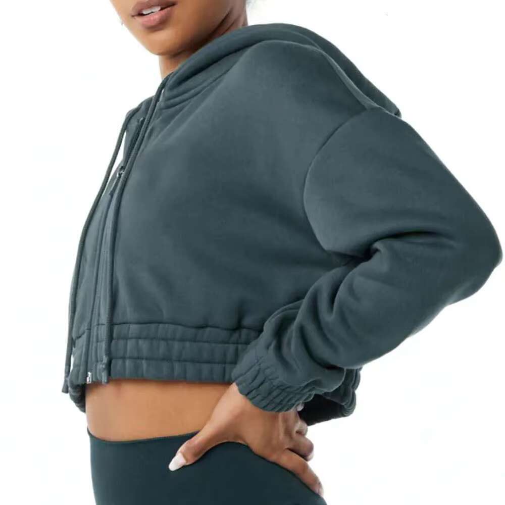 Top Selg Women's Solid Color Hoodies Long Sleeve Casual Sweatshirt For Winter Sport Style Knitted Fabric Acid Wash Techniques