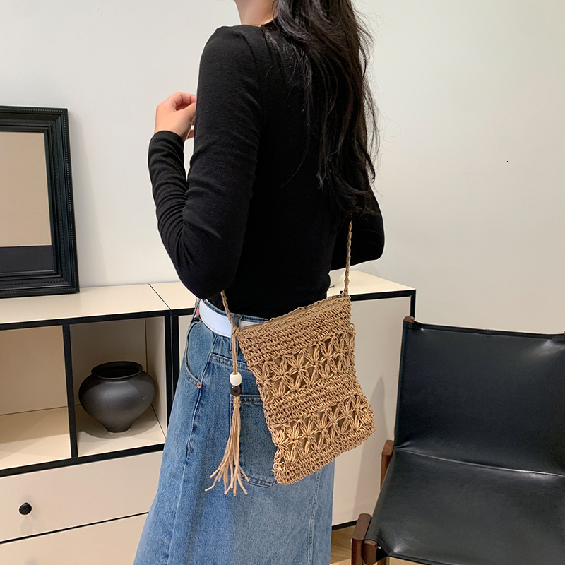 Summer woven small for women 2025 new fashionable beach bag, beautiful, trendy and personalized crossbody bag #swissmilitary