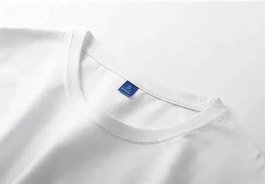 100% Cotton T Shirt Men Crew Neck Tops Funny Men Clothing White T-shirt Tshirts Black Tee North Sails Homme Black T-shirtT250227