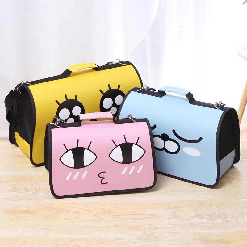 Handheld Breathable Cartoon Cute Cat New Pet Portable Oxford Cloth Crossbody Dog Bag For Outdoor Use