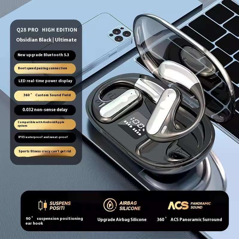 New best-selling sport Bluetooth earphones with open OWS bone concept, air conduction not in the ear