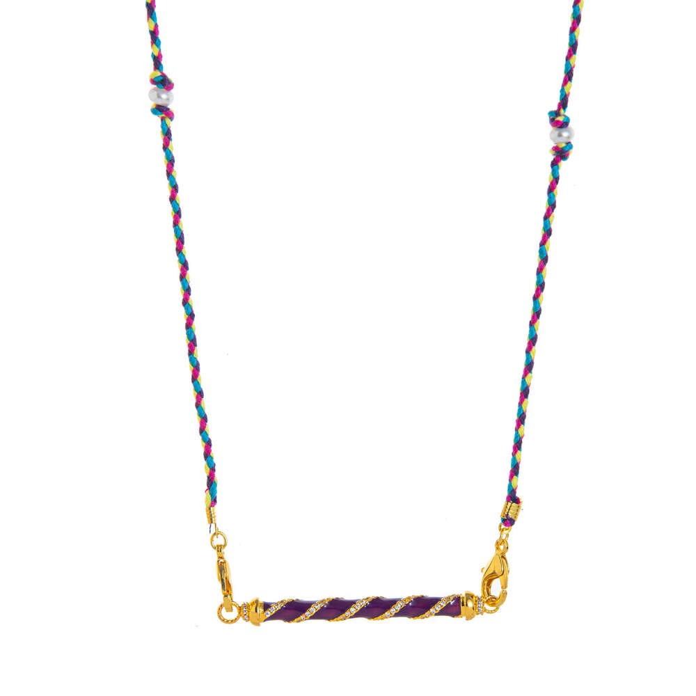 Hot selg Tarot Card Cone Pendant Colored Necklace for Boys, Gold Plated and Color Preserved