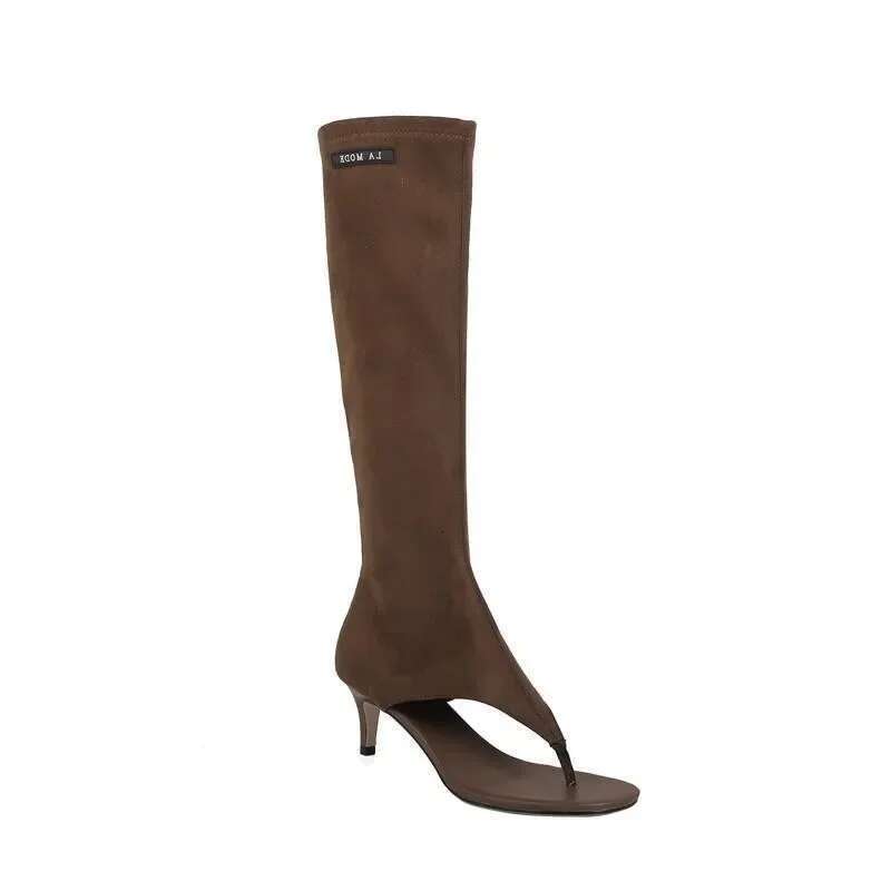 SandalsSexy Stiletto Heel Long Slim Shoes Fashion Elegant Pinch Toe Banquet Women Boots New Versatile Trendy Sandals