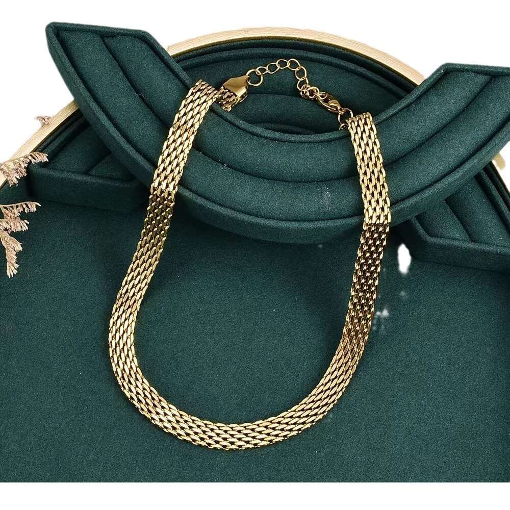 Women's Designer Collarbone Weave Bracelet - Thick Titanium Steel Snake Bone Chain Jewelry