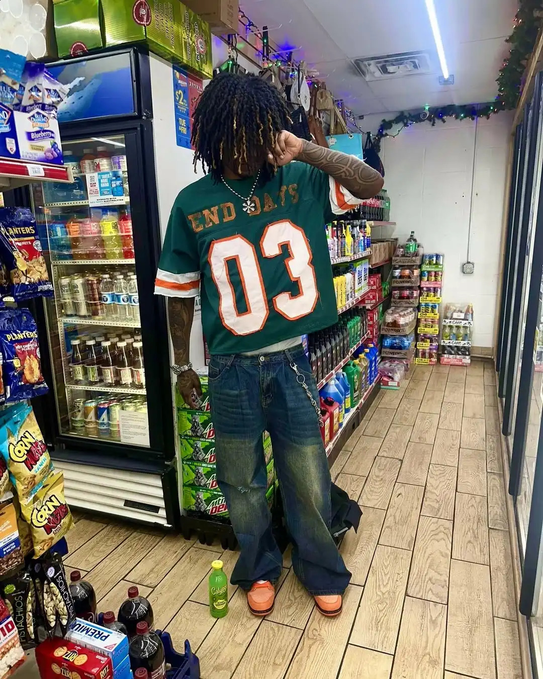 Trendy Retro American Street Hip Hop Baseball Patch Work Green Sports Tshirt Mens Summer Loose Short Sleeve Printed Couple Top 250228Z