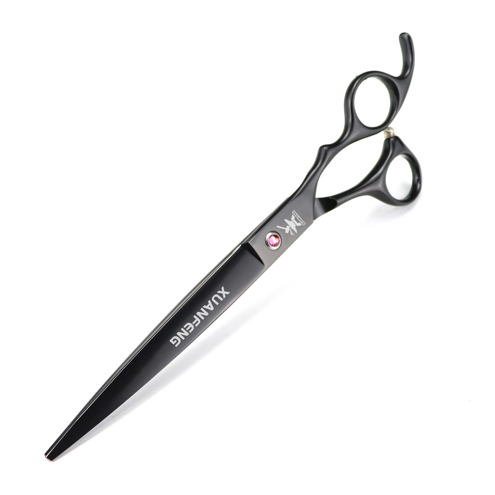 8 inch green hair scissors 440C steel barber cutting scissors 250227