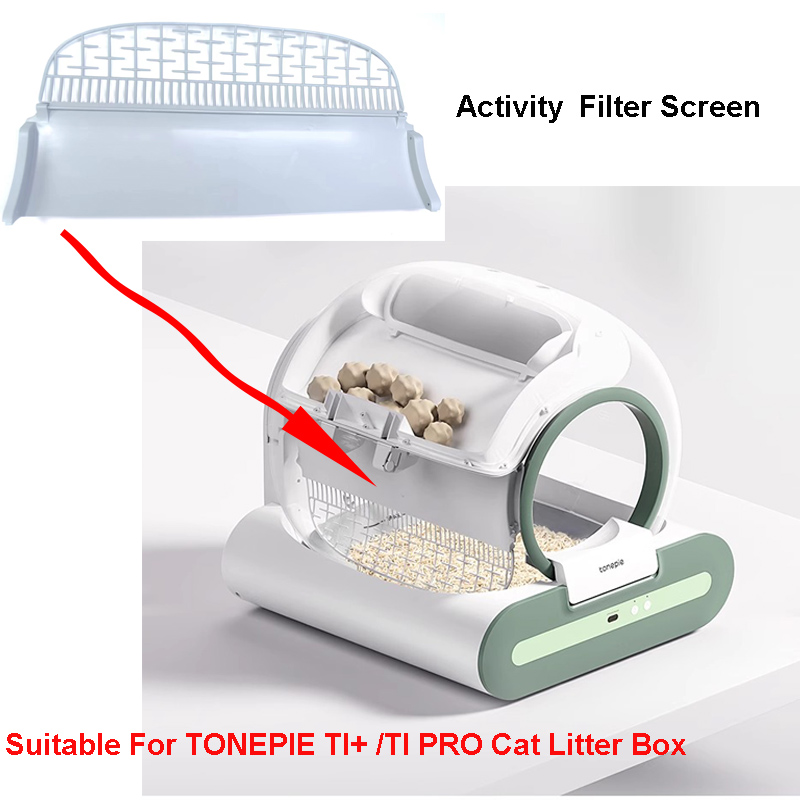 Cat Litter Box Automatic Toilet Removable Filter Backboard Screen Filter Mesh Effective Sand For TONEPIE TI PRO TI+ Accessories