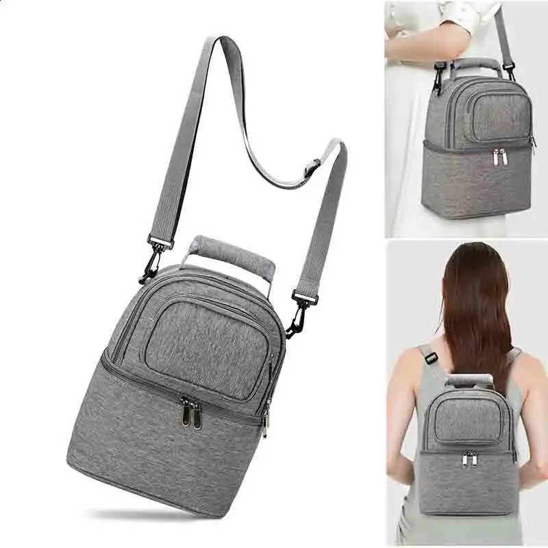 Moms bag milk storage breast pregnant womans cooler double-layer insulation fresh baby food backpack feeding bottle 250227