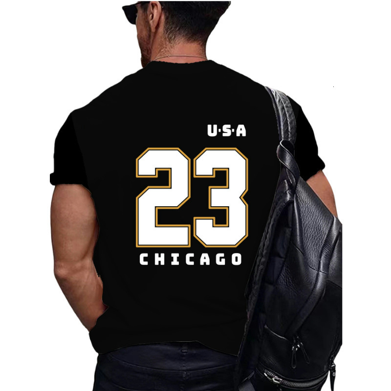 Designer Fashion 3D Digital Printing Overseas Leisure Breathable Loose Men's Round Neck T-shirt Fashion Trend Versatile Free Shipping
