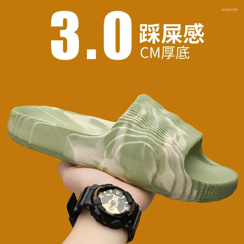 Slippers Original Size Walk Around Home Livingroom Men's Man Slides Shoes Summer Sandals Flip Flop House Slipper designer