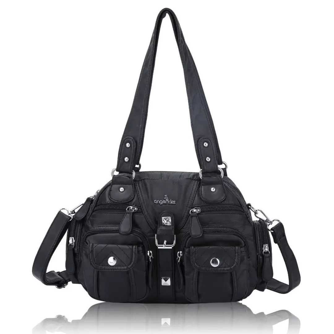 Angel Bag Wen Small Handbags Sahel Top-handle Handbag PU Shoder Bag 8x11 Dumpling Pack Tree-pockets Shoder Bags Z250514