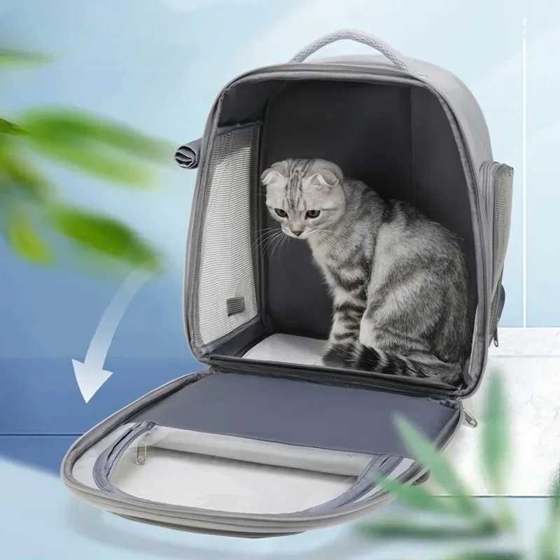 Pet Backpack Outdoor Large Cat Backpack Transparent Cat And Dog Supplies Capsule Breathable Carrying Bag Backpack Home 250205