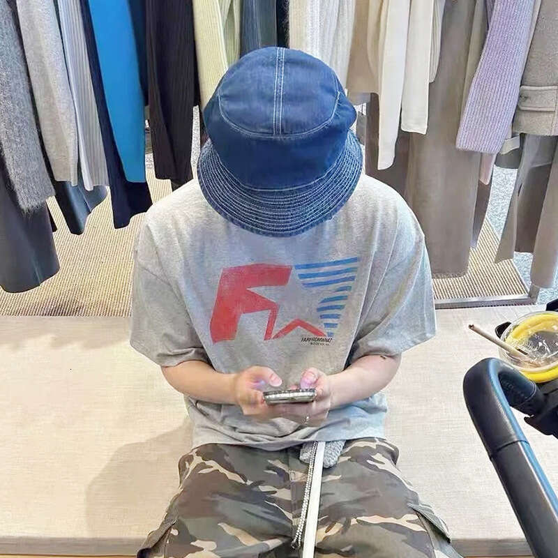 Niche Trendy Brand Far Archive Racing Theme Printed Vibe Feng Shui Washed Old Men's and Women's Loose Short sleeved T-shirt