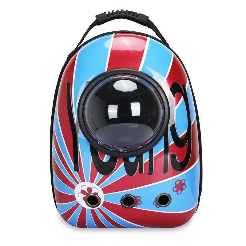 Spray Painted Cat Dog Bag Space Cabin Pet Portable And Comfortable Five Sided Breathable Backpack For Outdoor Use
