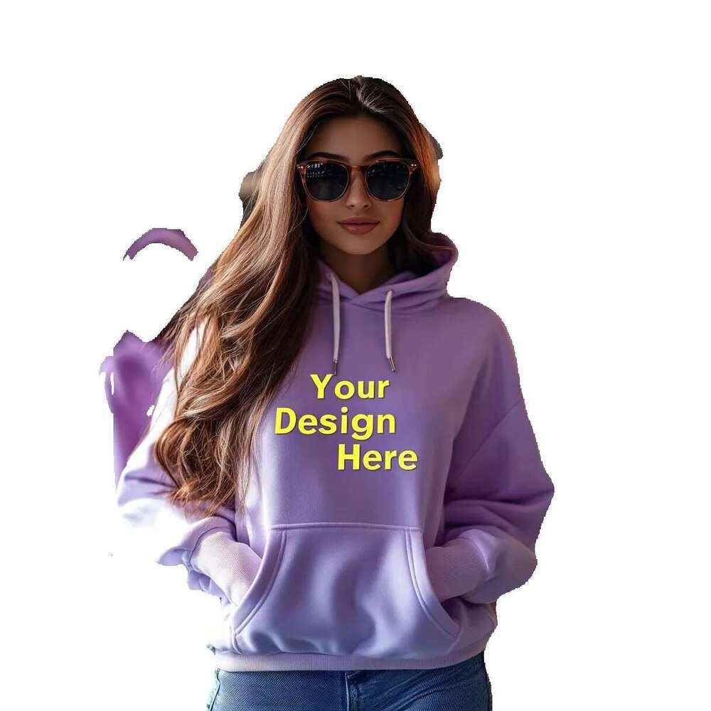 Wholesale Manufacturer Embroidered Knitted Emed Hoodie Sweatshirts Set Custom Print High Quality Women Hoodies