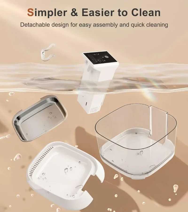 Wireless Cat Water Fountain 4.5L Pet Water Dispenser with Motion Sensor Built-in 4500mAh Battery Ultra Quiet Pet Water FeederC250228